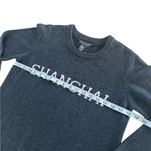 VICTORIA'S SECRET Shanghai grey Crewneck Knit pullover sweater Size small - Picture 5 of 6